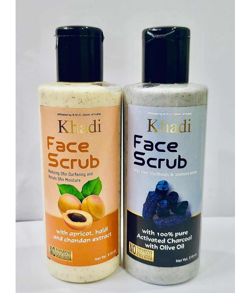     			Khaadi Herbal Face Scrub| Face Exfoliator| 210ml Each Bath Bomb 210 mL Pack of 2