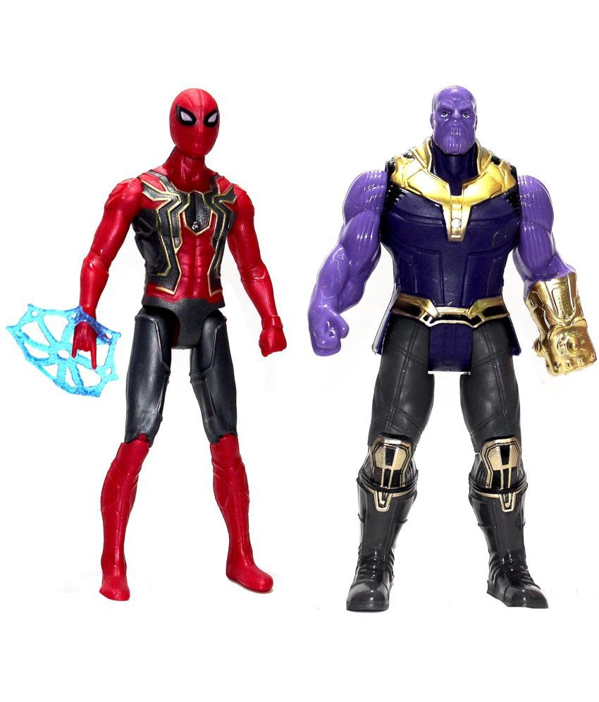     			WOW Toys - Delivering Joys of Life|| Pack of Spider Super Hero and Powerful Villain Action Figure Toy,  Titan Hero Series
