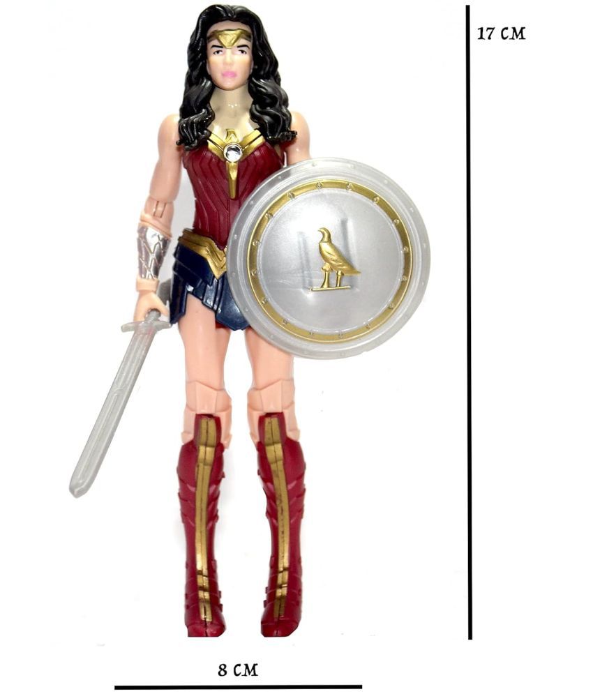     			WOW Toys - Delivering Joys of Life|| Realistic Action Figure Toy of Wonder Girl with Cool Accessories, Justice Hero Series