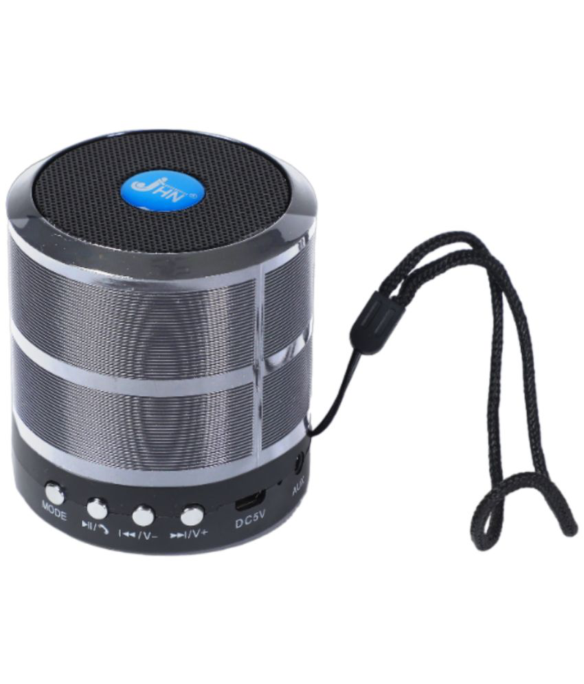     			jhn JHN-887 5 W Bluetooth Speaker Bluetooth v5.0 with USB,SD card Slot Playback Time 4 hrs Silver
