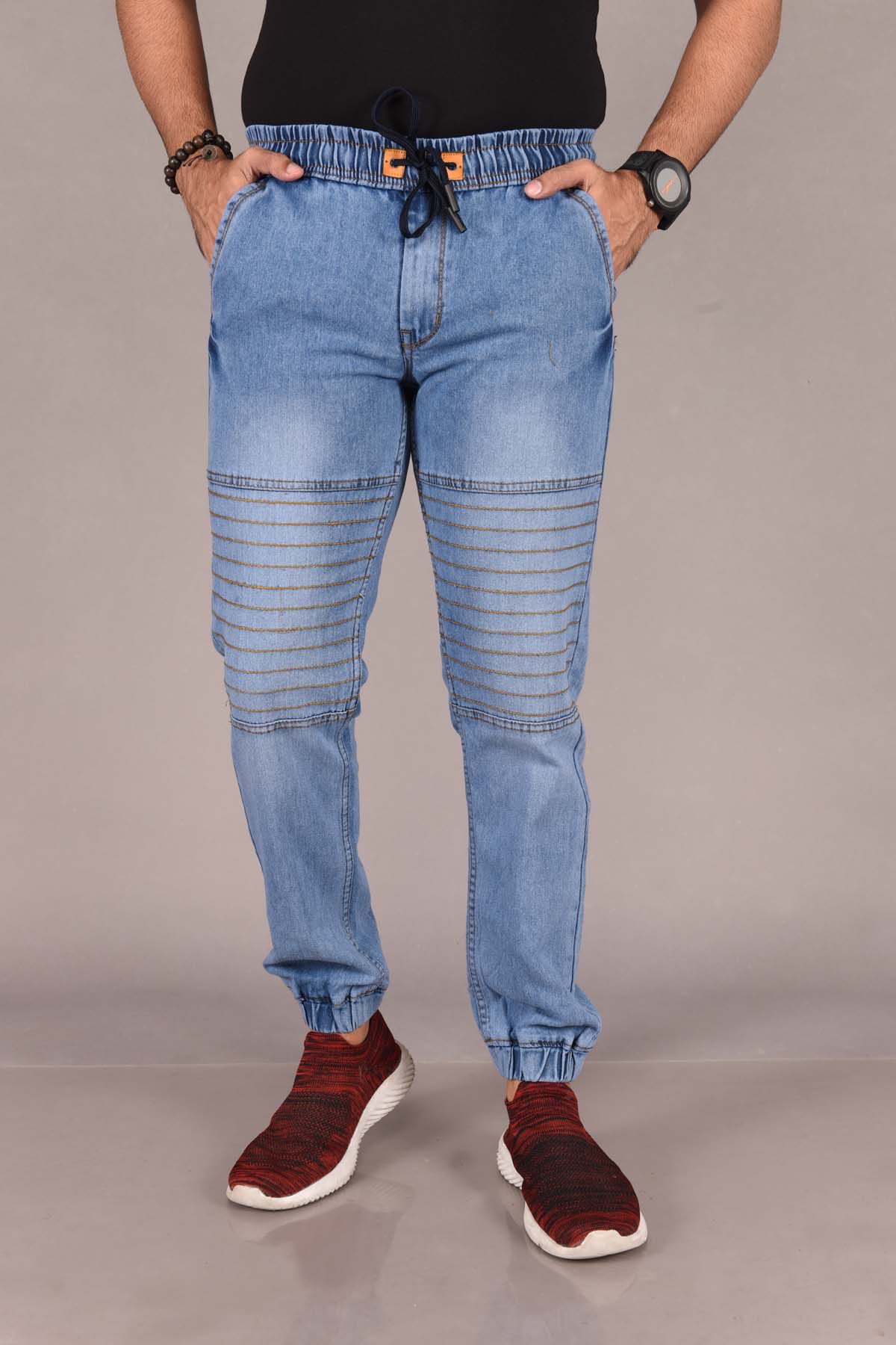     			Aflash Slim Fit Jogger Men's Jeans - Light Blue ( Pack of 1 )