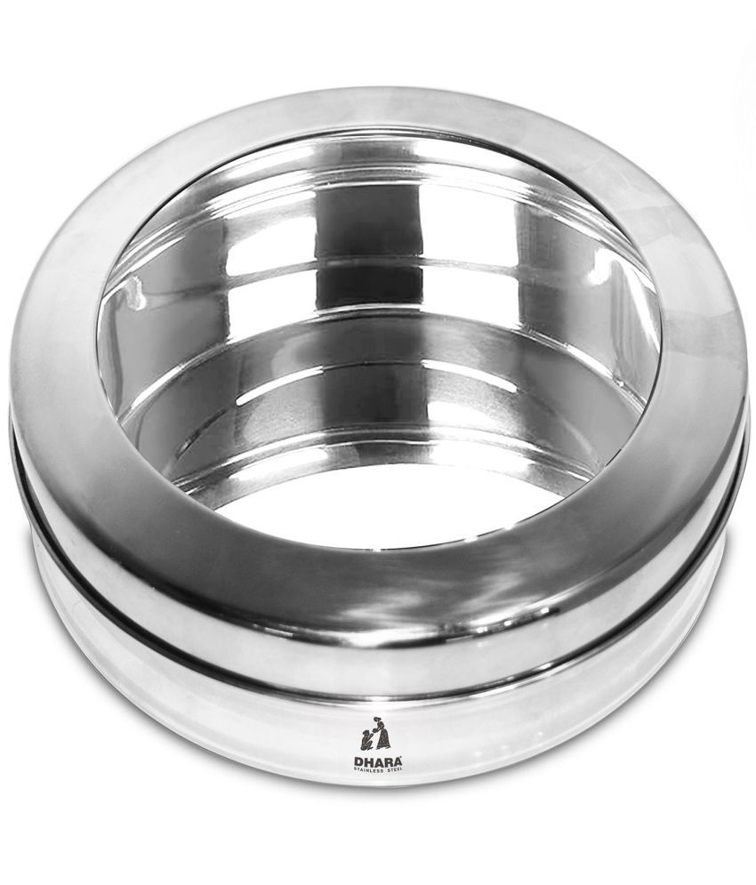     			Dhara Stainless Steel Steel Transparent Food Container ( Set of 1 )