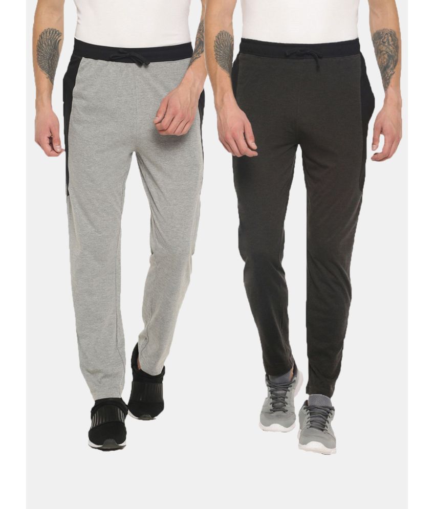     			Dollar Multicolor Cotton Blend Men's Trackpants ( Pack of 2 )