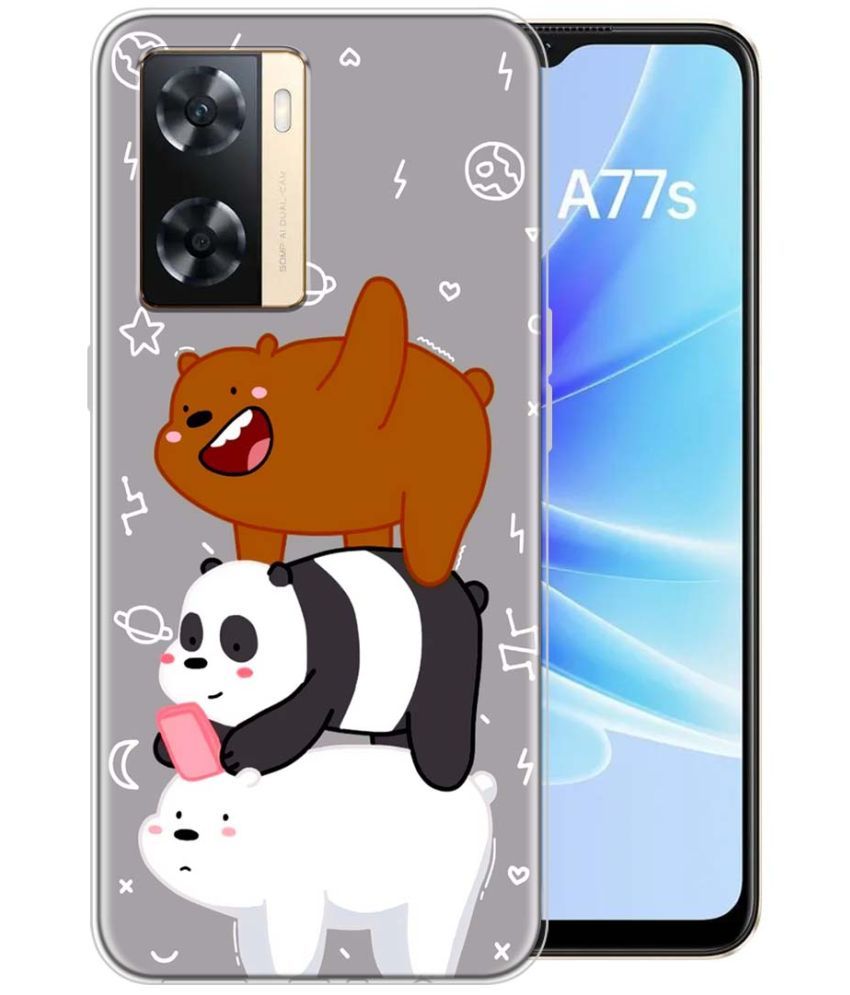     			Fashionury Multicolor Printed Back Cover Silicon Compatible For Oppo A77S ( Pack of 1 )