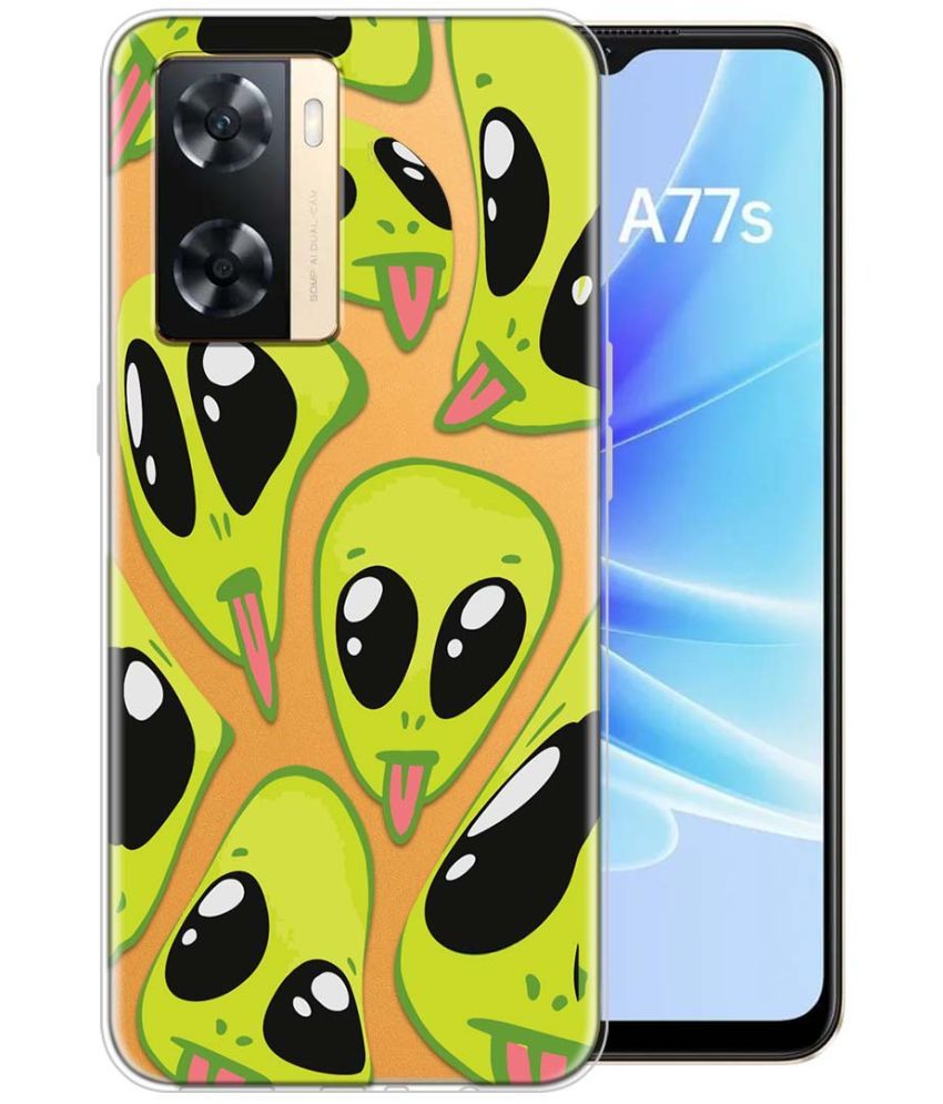     			Fashionury Multicolor Printed Back Cover Silicon Compatible For Oppo A77S ( Pack of 1 )