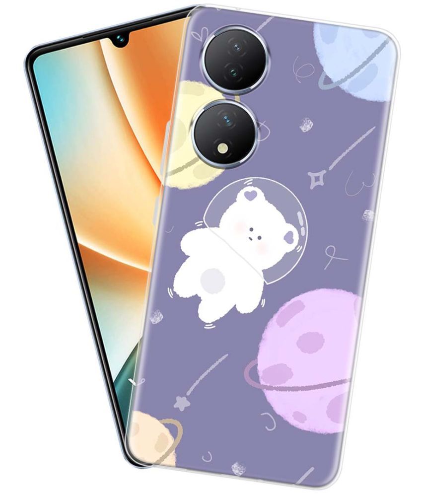     			Fashionury Multicolor Printed Back Cover Silicon Compatible For Vivo Y100 5G ( Pack of 1 )