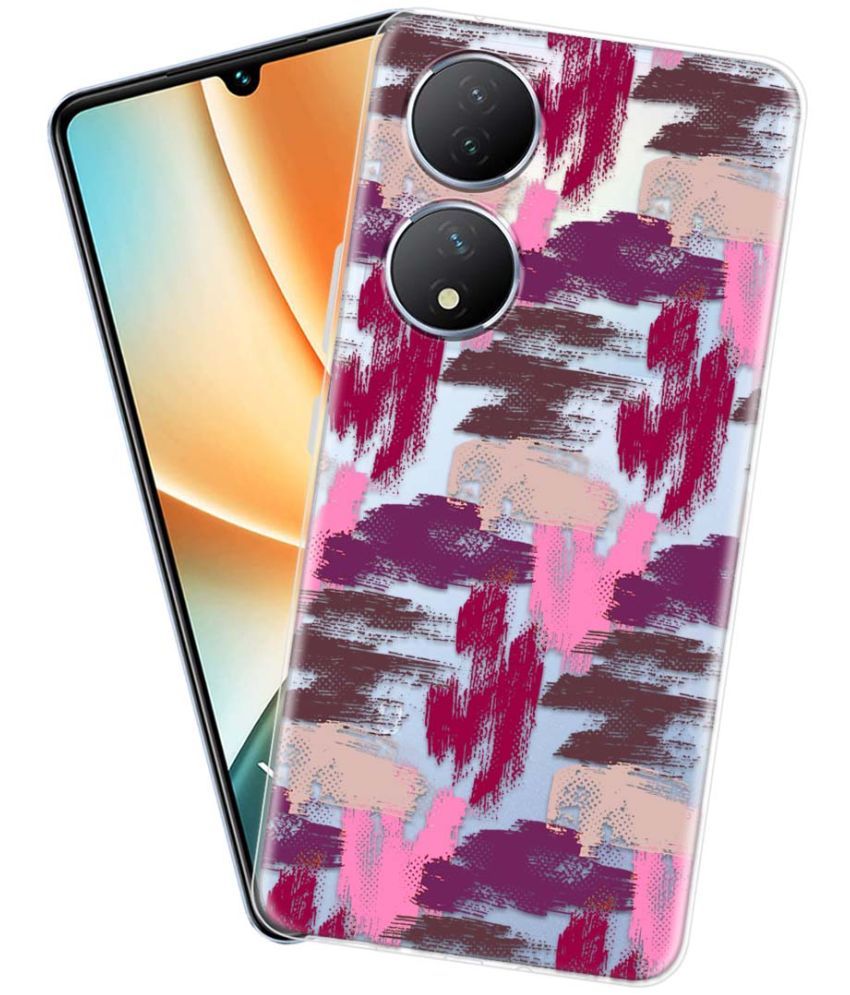     			Fashionury Multicolor Printed Back Cover Silicon Compatible For Vivo Y100 5G ( Pack of 1 )