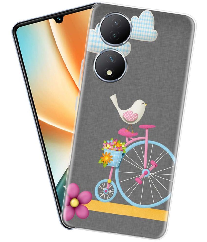     			Fashionury Multicolor Printed Back Cover Silicon Compatible For Vivo Y100 5G ( Pack of 1 )