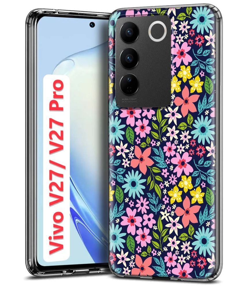     			Fashionury Multicolor Printed Back Cover Silicon Compatible For Vivo V27 Pro 5G ( Pack of 1 )