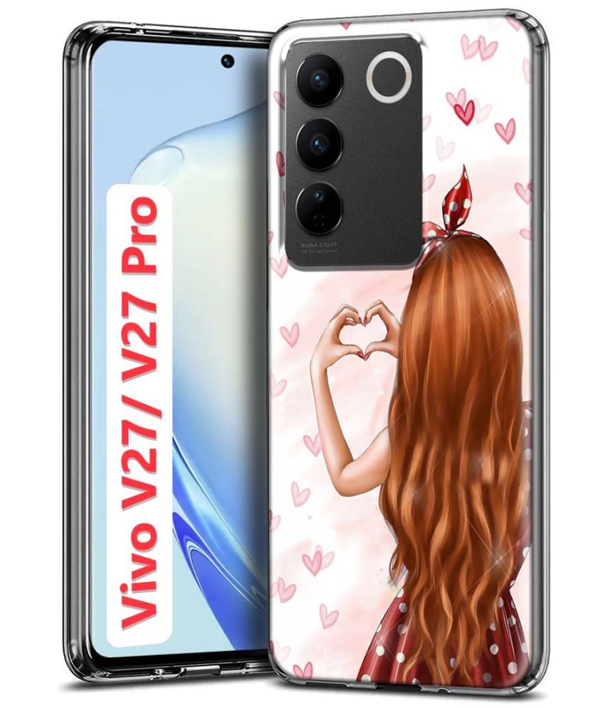     			Fashionury Multicolor Printed Back Cover Silicon Compatible For Vivo V27 Pro 5G ( Pack of 1 )