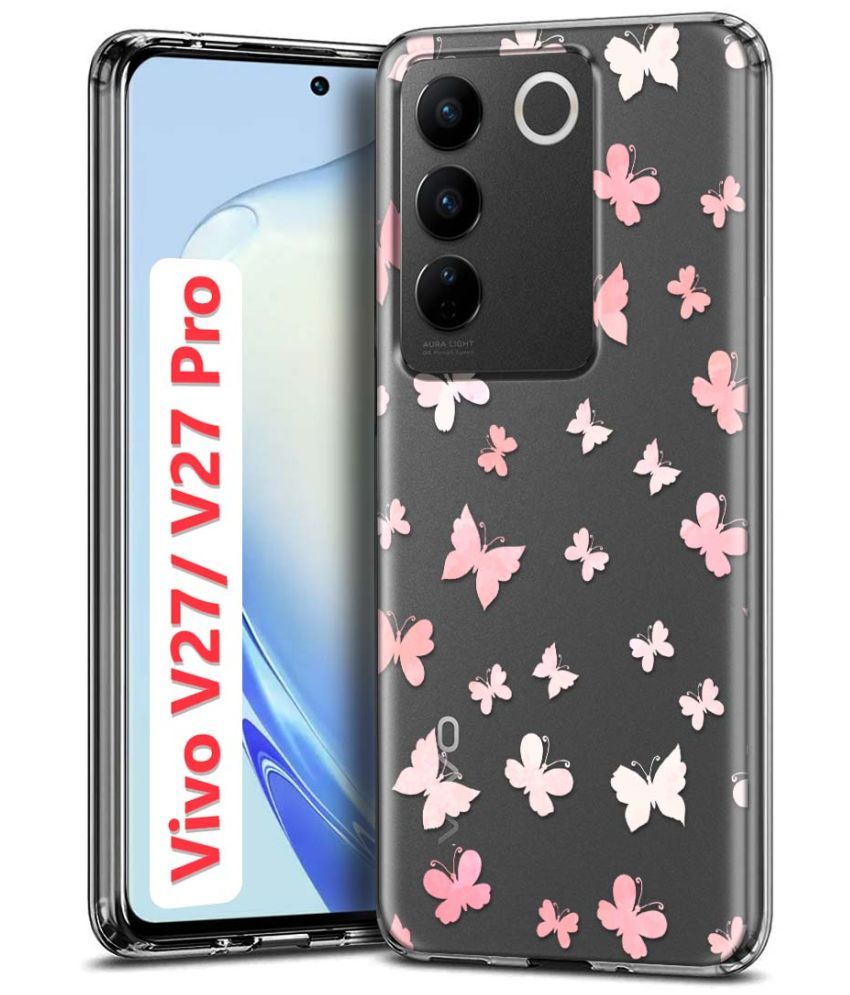     			Fashionury Multicolor Printed Back Cover Silicon Compatible For Vivo V27 Pro 5G ( Pack of 1 )