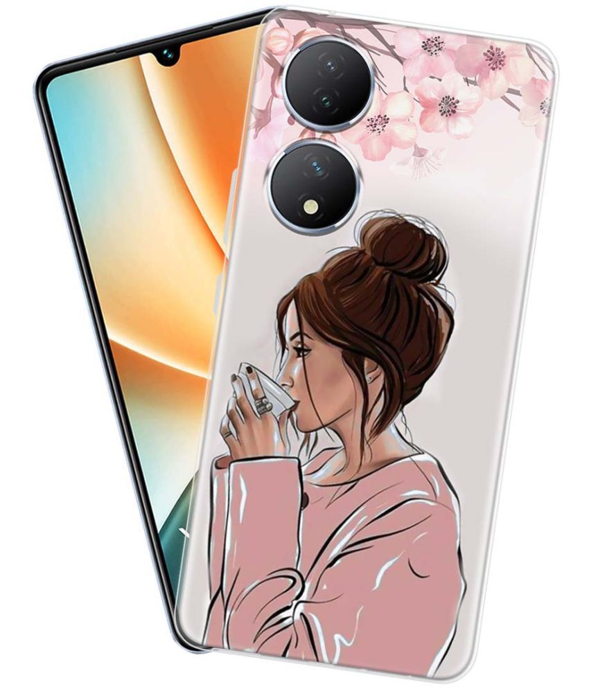     			Fashionury Multicolor Printed Back Cover Silicon Compatible For Vivo Y100 5G ( Pack of 1 )