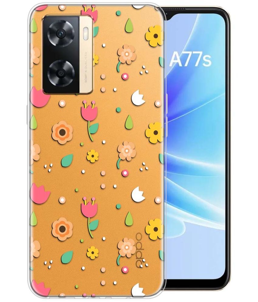     			Fashionury Multicolor Printed Back Cover Silicon Compatible For Oppo A77S ( Pack of 1 )