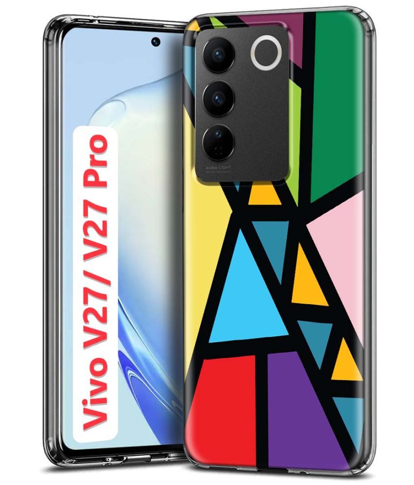     			Fashionury Multicolor Printed Back Cover Silicon Compatible For Vivo V27 Pro 5G ( Pack of 1 )