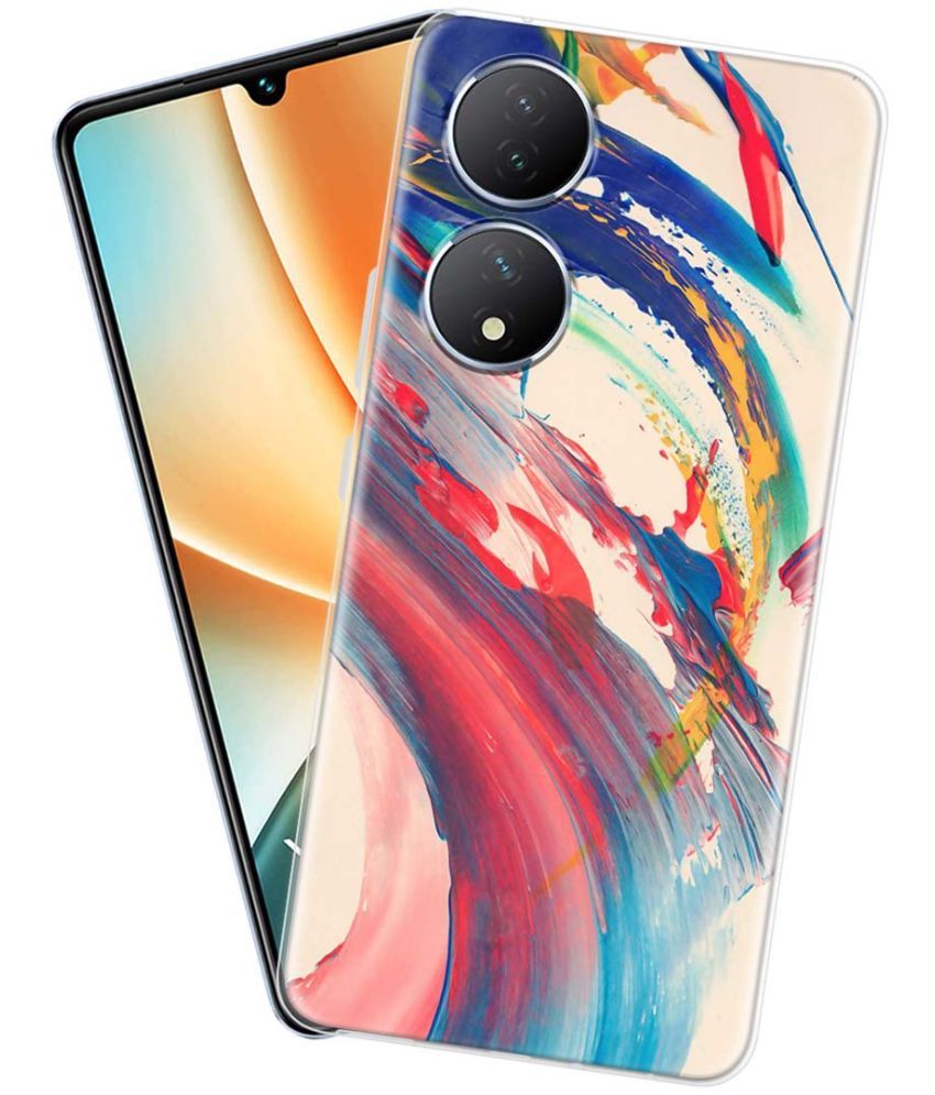     			Fashionury Multicolor Printed Back Cover Silicon Compatible For Vivo Y100 5G ( Pack of 1 )