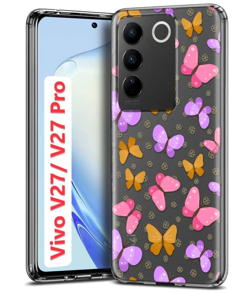     			Fashionury Multicolor Printed Back Cover Silicon Compatible For Vivo V27 Pro 5G ( Pack of 1 )