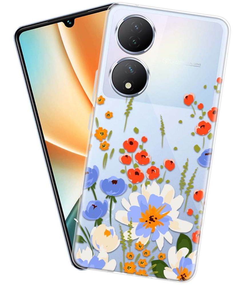     			Fashionury Multicolor Printed Back Cover Silicon Compatible For Vivo Y100 5G ( Pack of 1 )