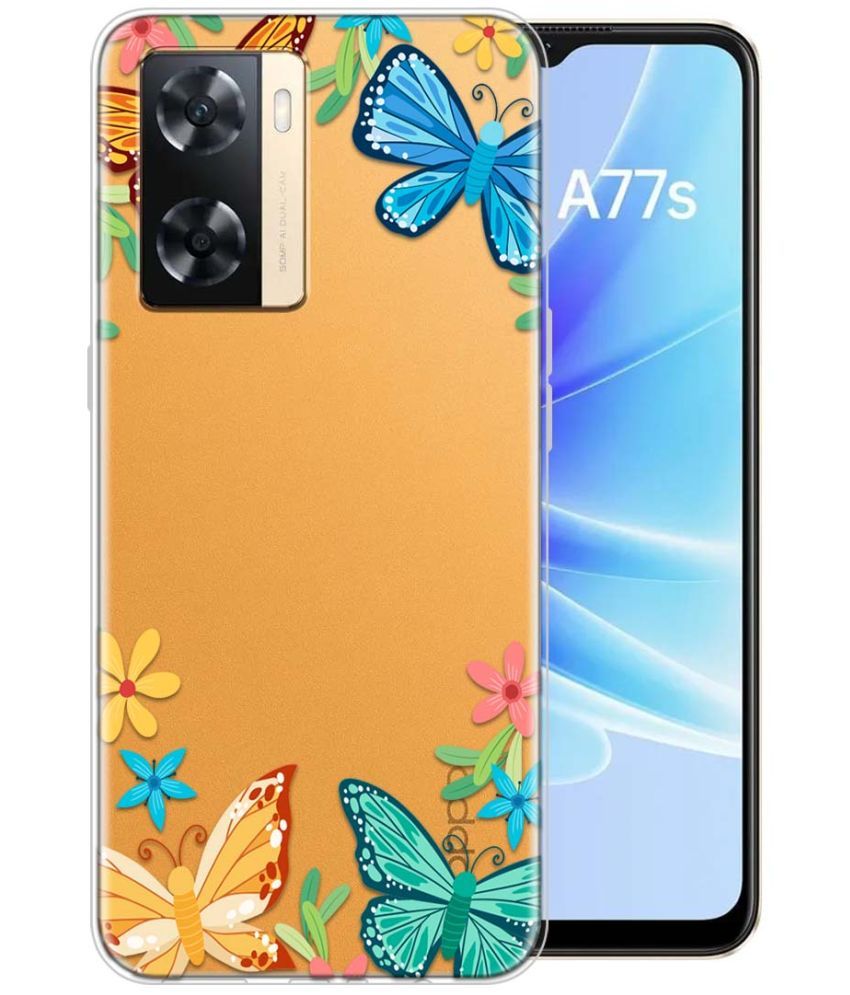     			Fashionury Multicolor Printed Back Cover Silicon Compatible For Oppo A77S ( Pack of 1 )