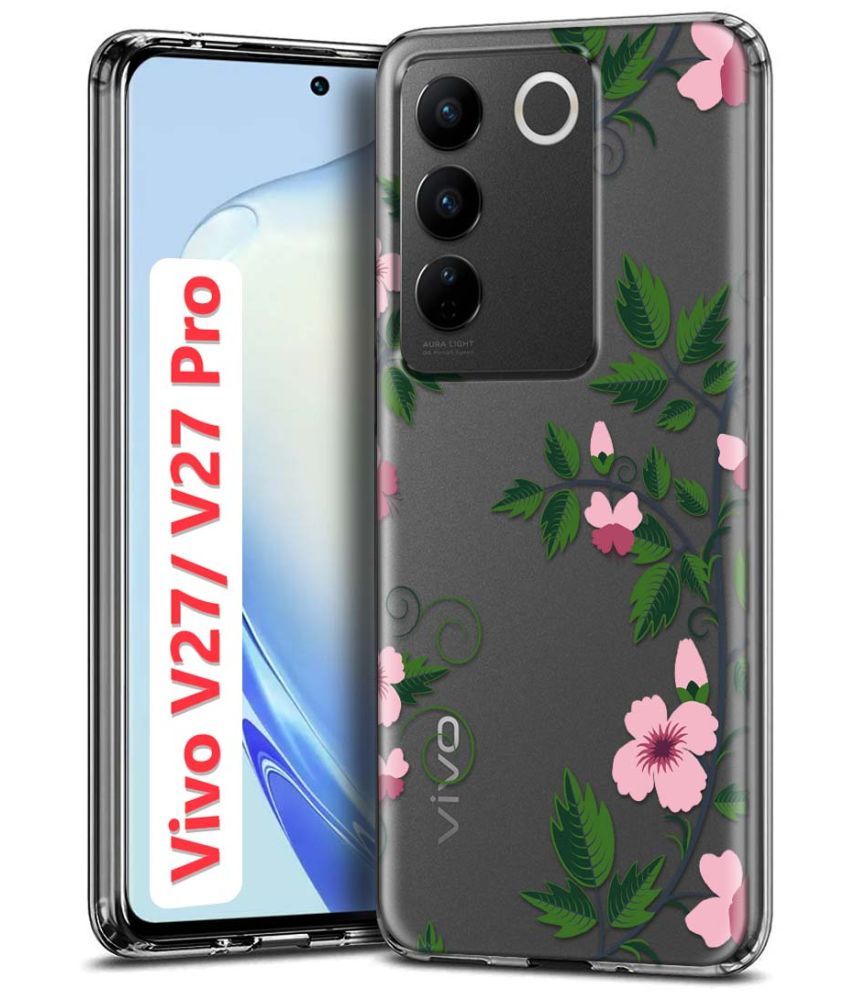     			Fashionury Multicolor Printed Back Cover Silicon Compatible For Vivo V27 Pro 5G ( Pack of 1 )