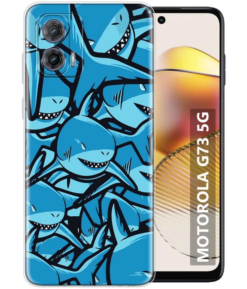     			Fashionury Multicolor Printed Back Cover Silicon Compatible For MOTOROLA G73 5G ( Pack of 1 )