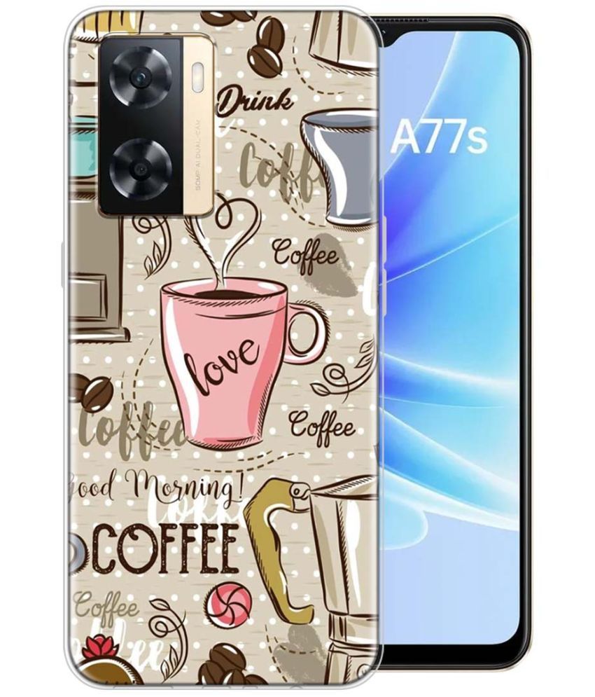     			Fashionury Multicolor Printed Back Cover Silicon Compatible For Oppo A77S ( Pack of 1 )