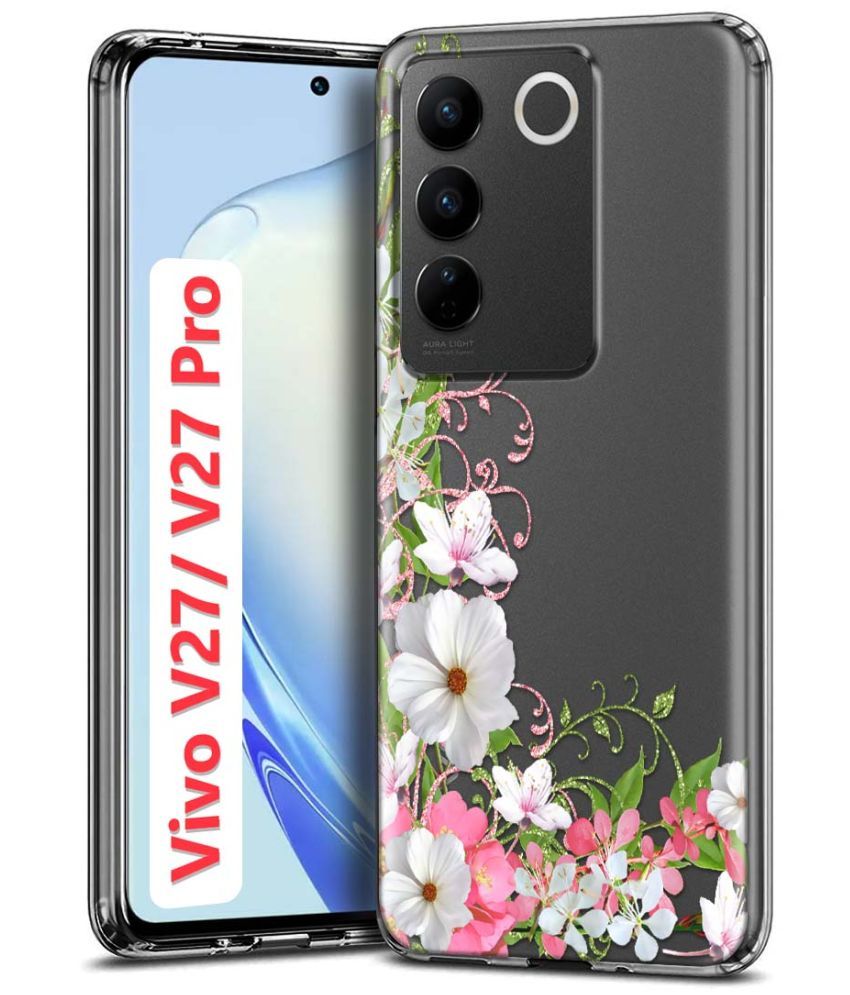     			Fashionury Multicolor Printed Back Cover Silicon Compatible For Vivo V27 Pro 5G ( Pack of 1 )