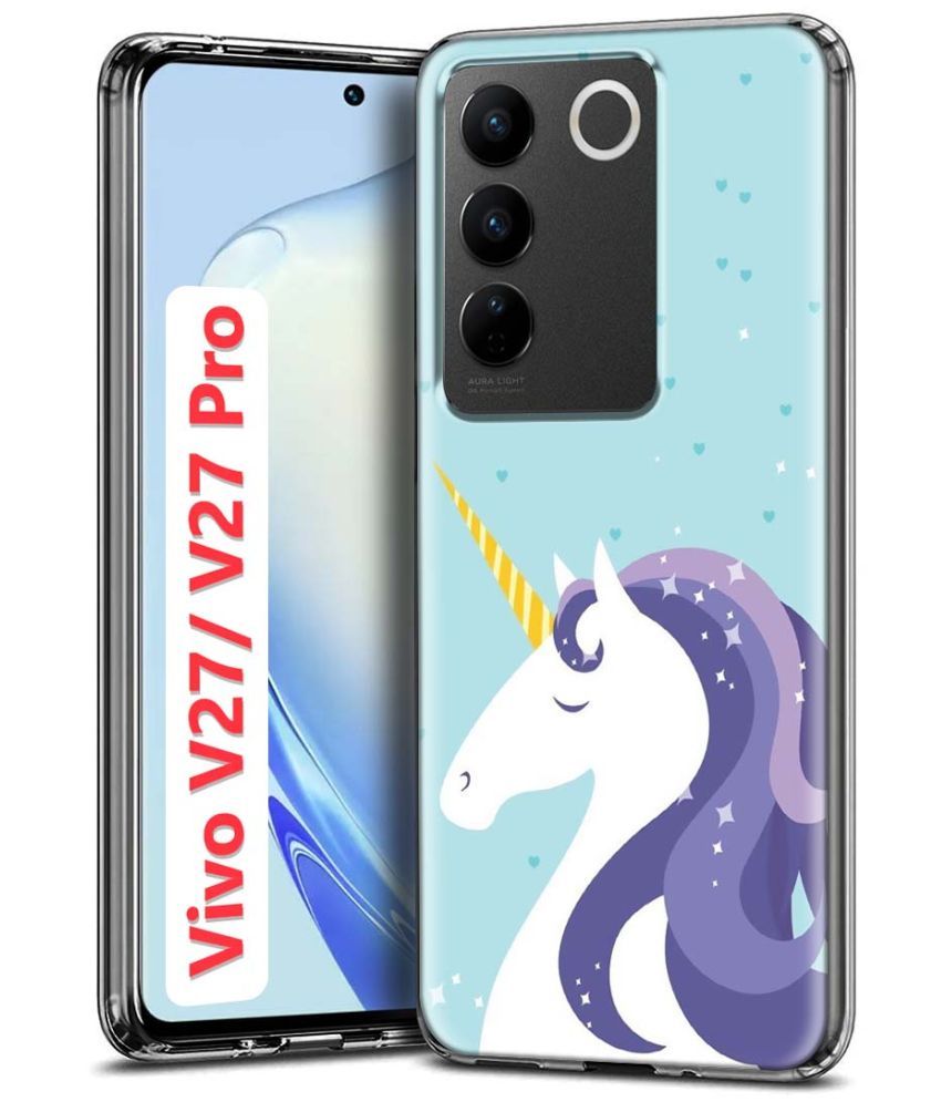     			Fashionury Multicolor Printed Back Cover Silicon Compatible For Vivo V27 Pro 5G ( Pack of 1 )