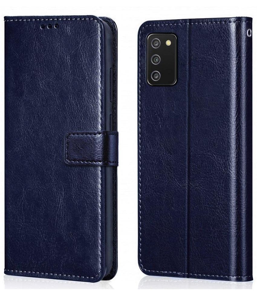     			Kosher Traders Blue Flip Cover Artificial Leather Compatible For Tecno Pova ( Pack of 1 )
