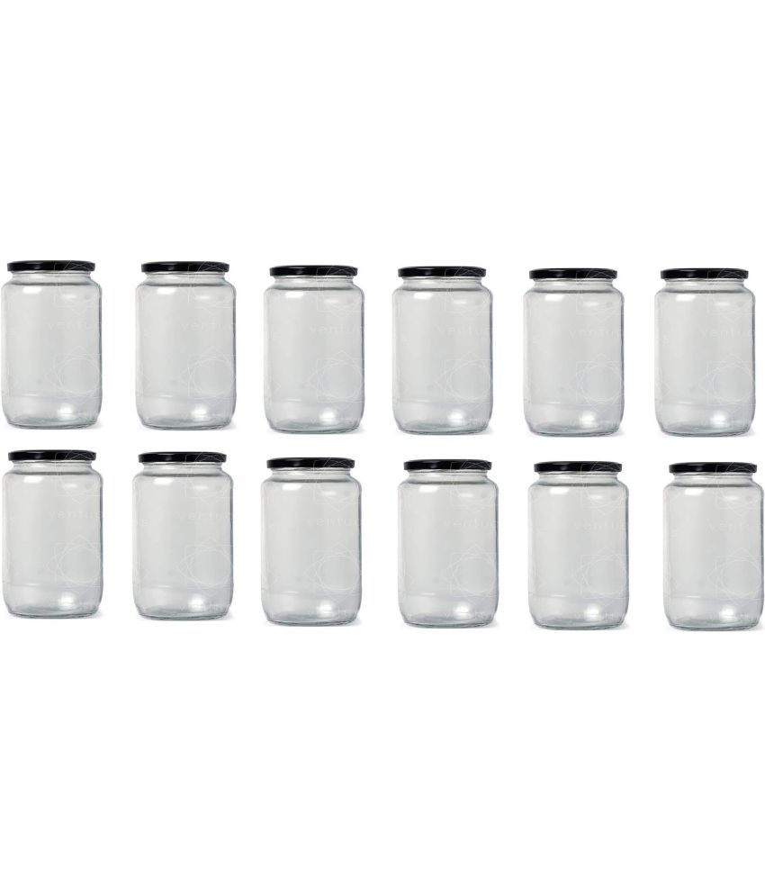     			Somil Glass Container Glass Transparent Utility Container ( Set of 12 )