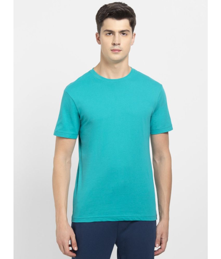     			Jockey 2714 Men's Super Combed Cotton Rich Solid Round Neck T-Shirt - Deep Atlantis