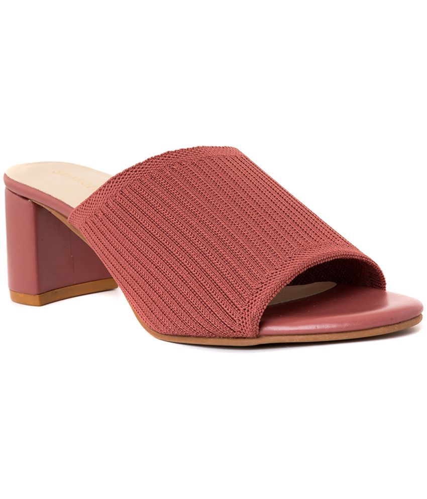     			KHADIM Pink Women's Slip On Heels