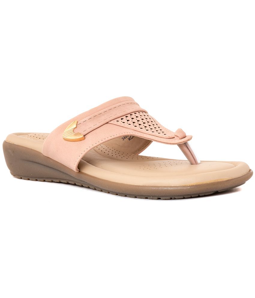     			KHADIM Pink Women's Slip On Heels