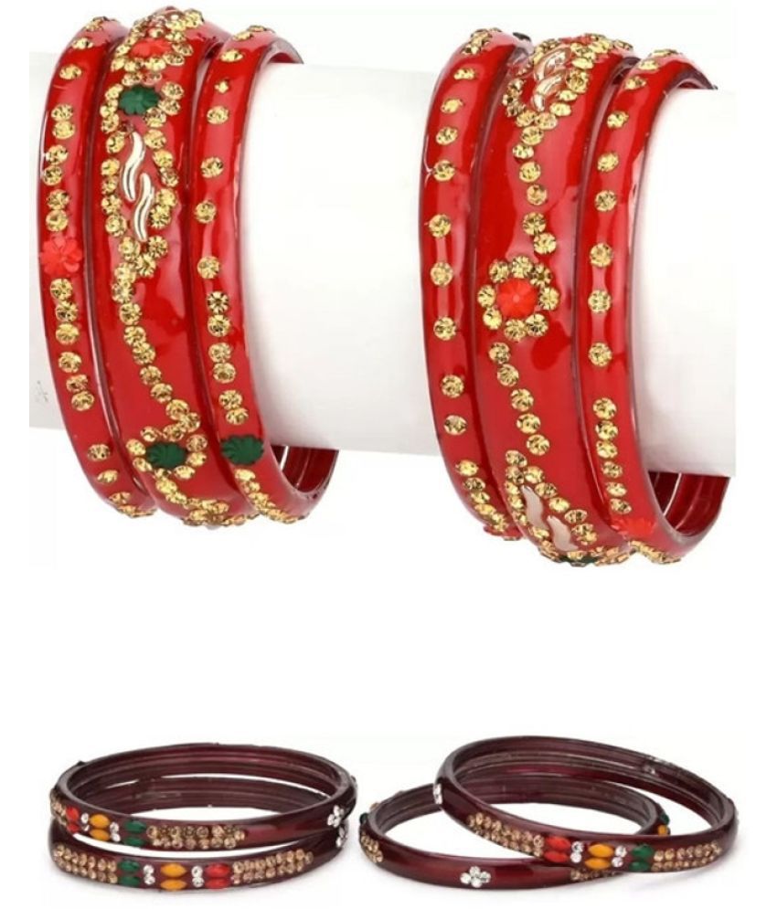     			Somil Red Bangle ( Pack of 10 )