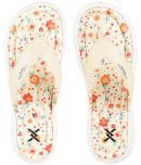 Carlton London Beige Women's Thong Flip Flop