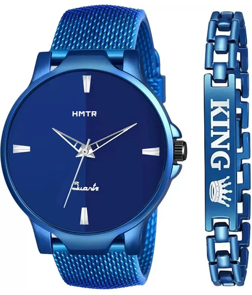 Buy HMTr Blue Rubber Analog Men s Watch Online at Best Price in