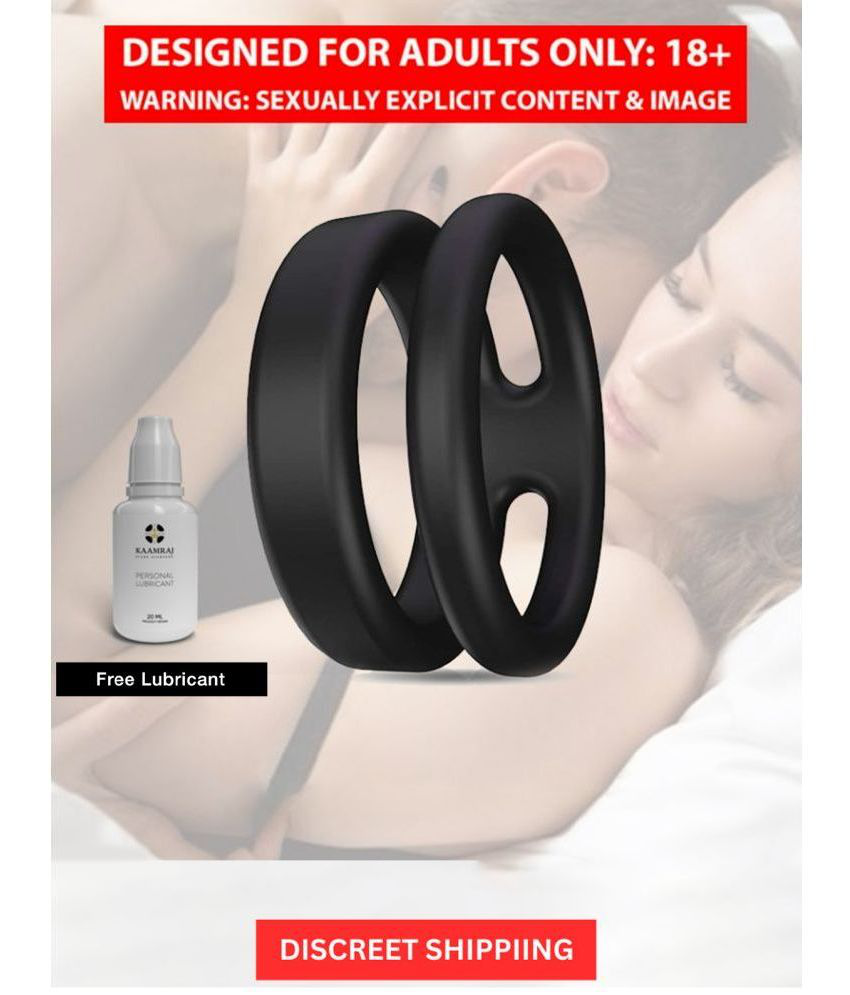     			Cock Ring Silicone Material for Men- Waterproof Reusable hold Ejaculation and Mood Enhancing with Free Kaamraj Lube
