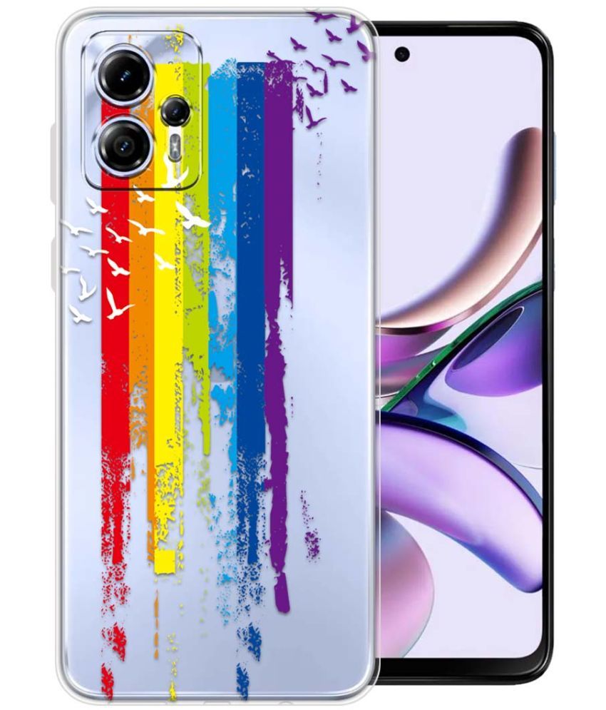     			Fashionury Multicolor Printed Back Cover Silicon Compatible For Moto G13 ( Pack of 1 )