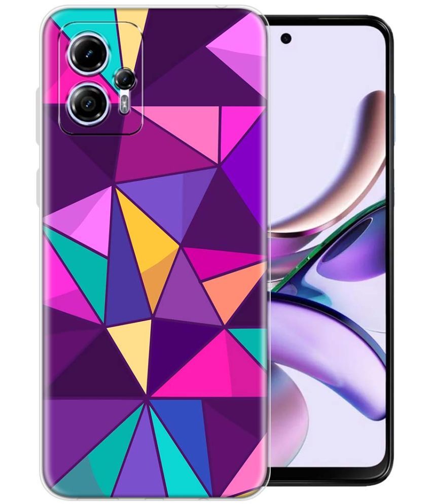     			Fashionury Multicolor Printed Back Cover Silicon Compatible For Moto G13 ( Pack of 1 )