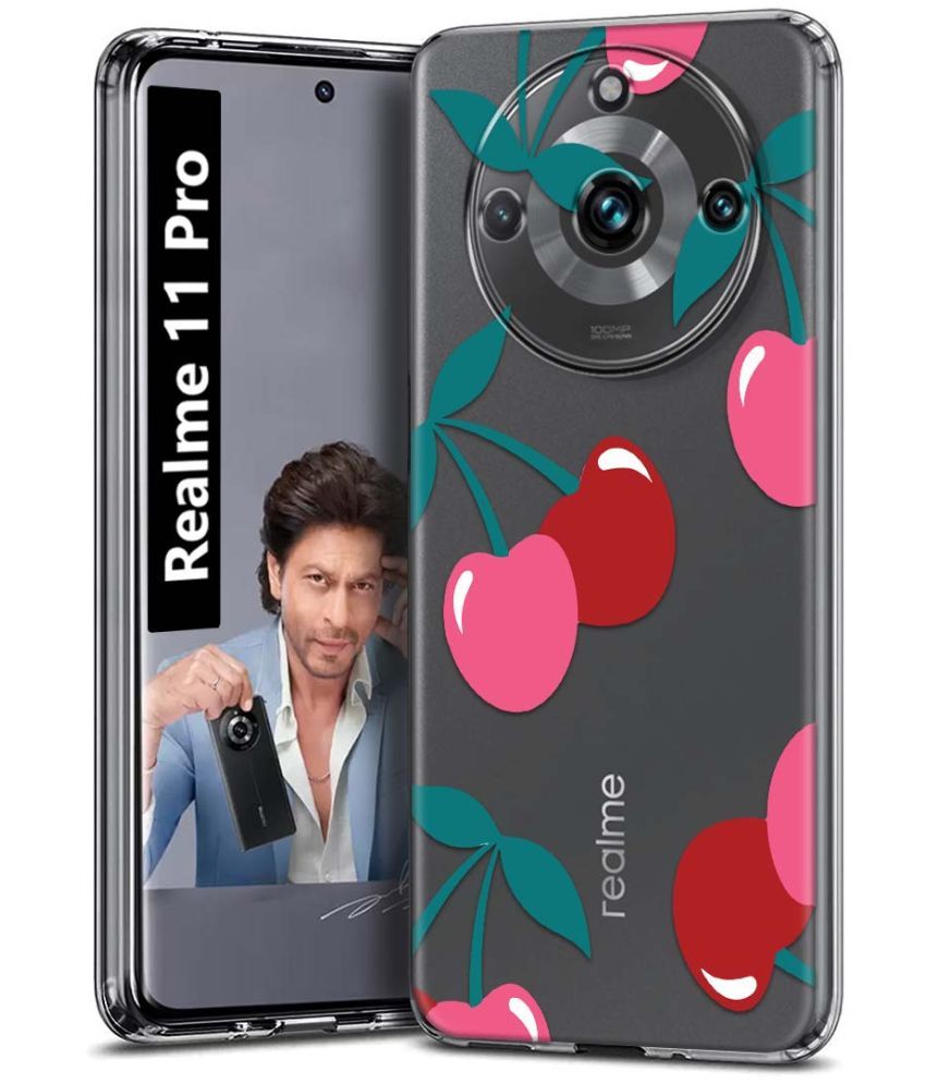     			Fashionury Multicolor Printed Back Cover Silicon Compatible For Realme 11 Pro ( Pack of 1 )