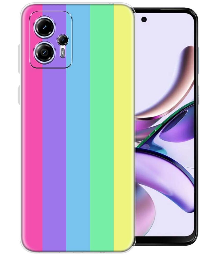     			Fashionury Multicolor Printed Back Cover Silicon Compatible For Moto G13 ( Pack of 1 )
