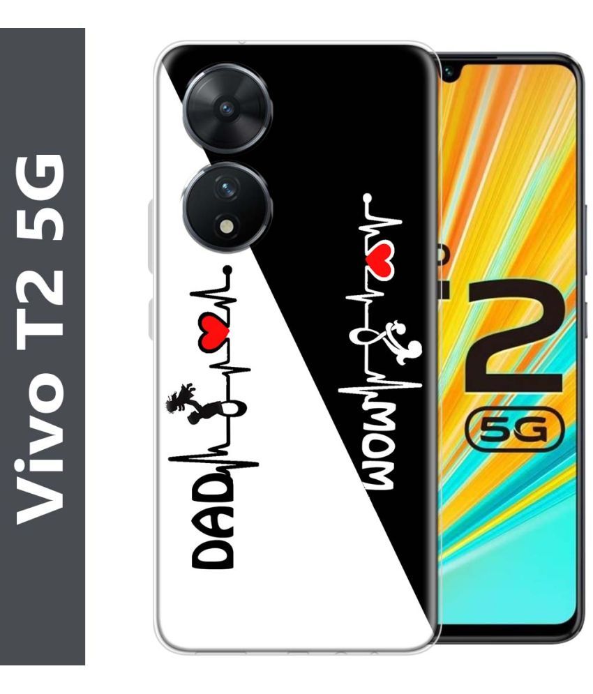     			Fashionury Multicolor Printed Back Cover Silicon Compatible For Vivo T2 5G ( Pack of 1 )