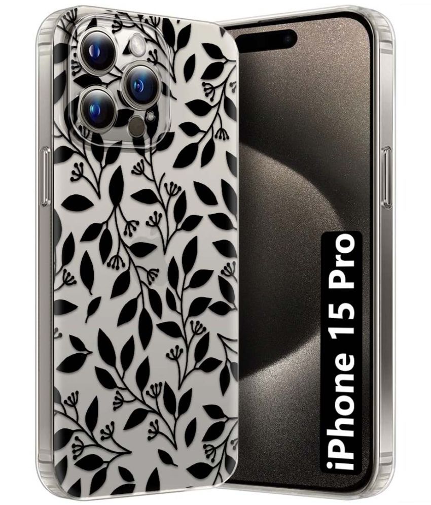     			Fashionury Multicolor Printed Back Cover Silicon Compatible For Apple iPhone 15 Pro ( Pack of 1 )