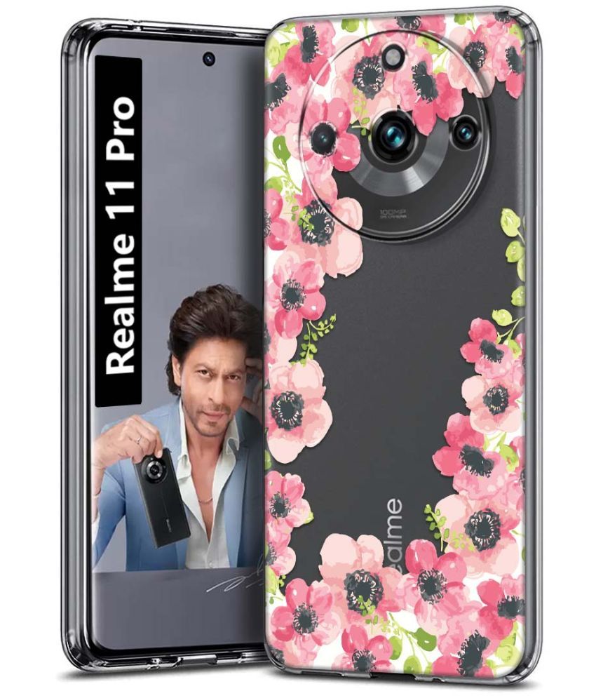     			Fashionury Multicolor Printed Back Cover Silicon Compatible For Realme 11 Pro ( Pack of 1 )