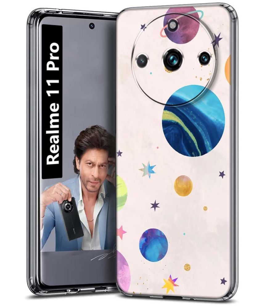     			Fashionury Multicolor Printed Back Cover Silicon Compatible For Realme 11 Pro ( Pack of 1 )