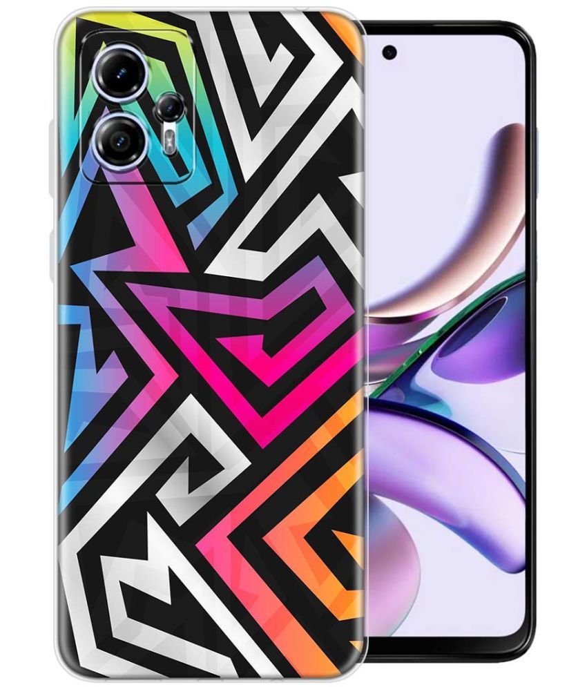     			Fashionury Multicolor Printed Back Cover Silicon Compatible For Moto G13 ( Pack of 1 )