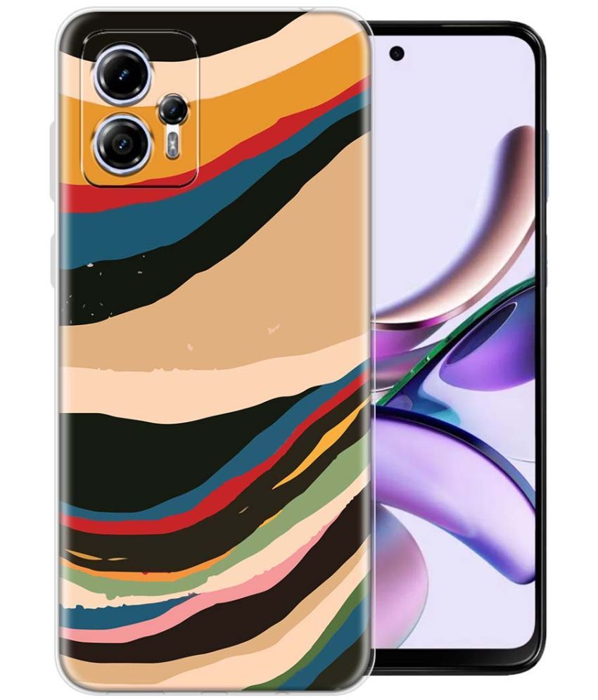     			Fashionury Multicolor Printed Back Cover Silicon Compatible For Moto G13 ( Pack of 1 )