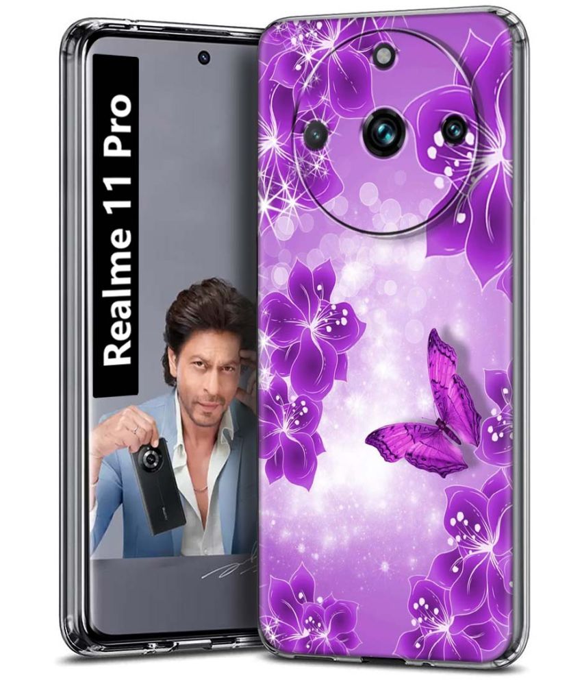     			Fashionury Multicolor Printed Back Cover Silicon Compatible For Realme 11 Pro ( Pack of 1 )