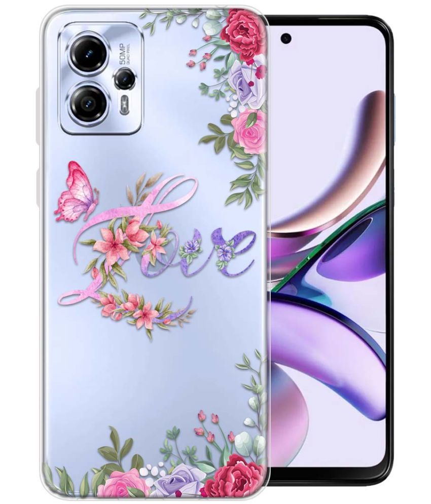     			Fashionury Multicolor Printed Back Cover Silicon Compatible For Moto G13 ( Pack of 1 )