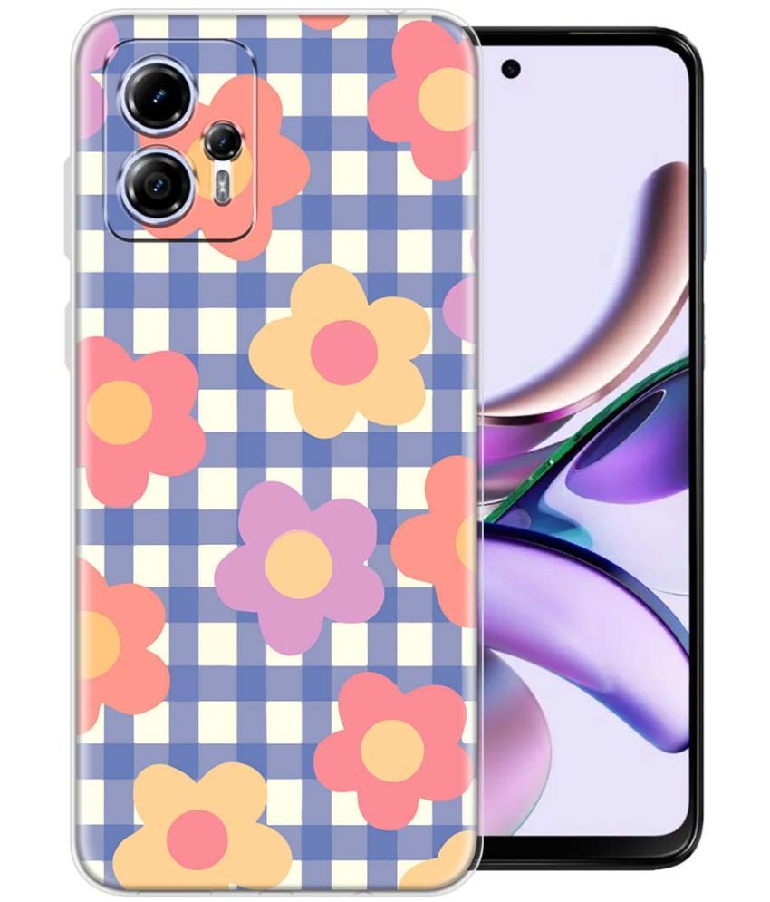     			Fashionury Multicolor Printed Back Cover Silicon Compatible For Moto G13 ( Pack of 1 )