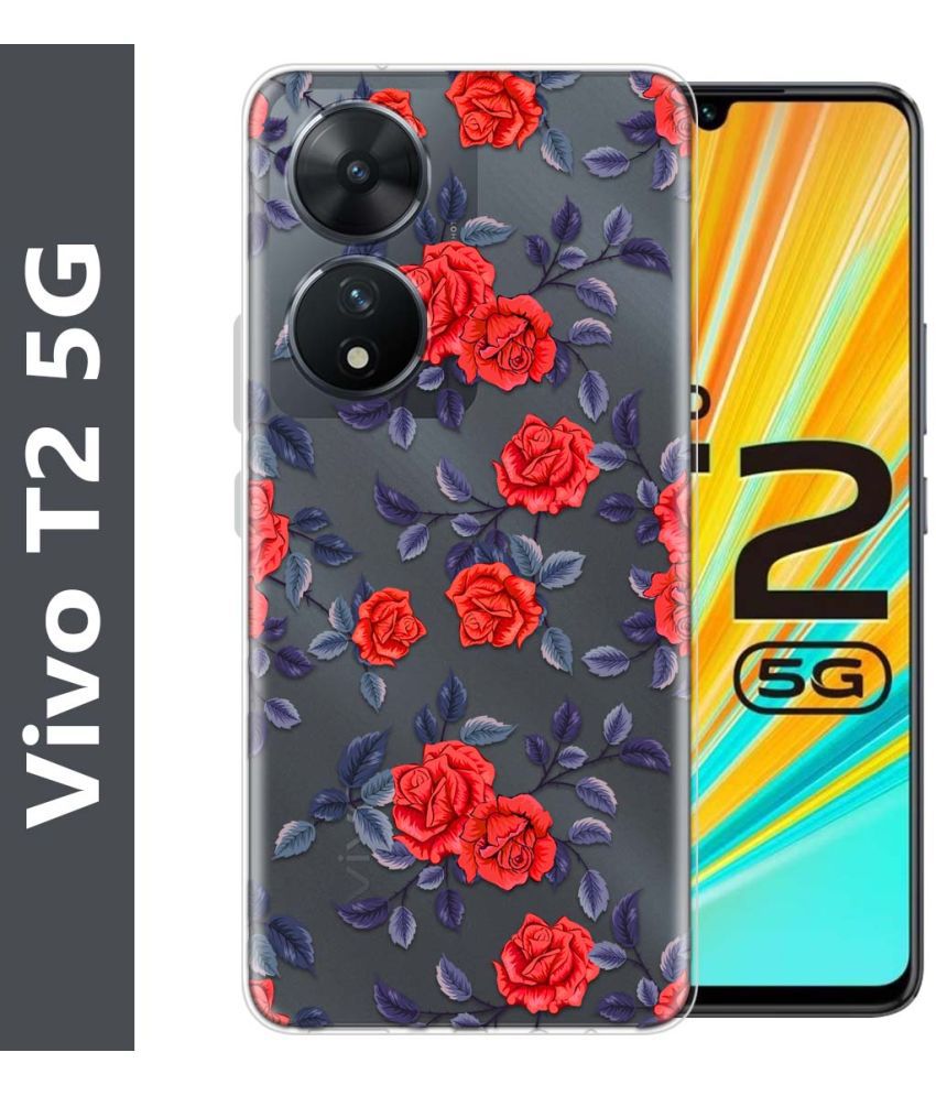     			Fashionury Multicolor Printed Back Cover Silicon Compatible For Vivo T2 5G ( Pack of 1 )